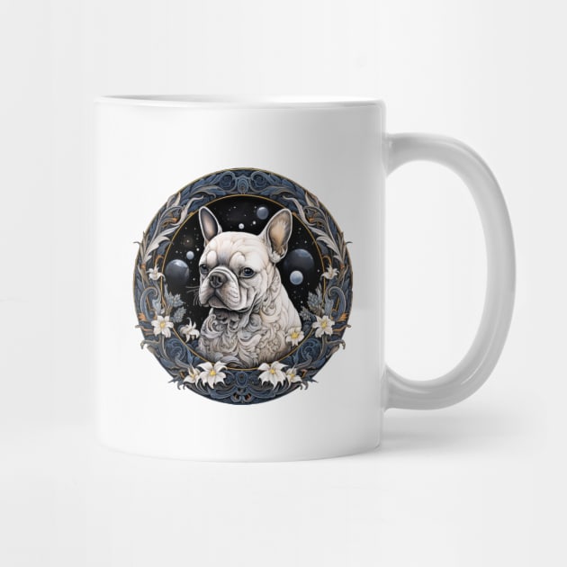 White Frenchie Illustration by You Had Me At Woof